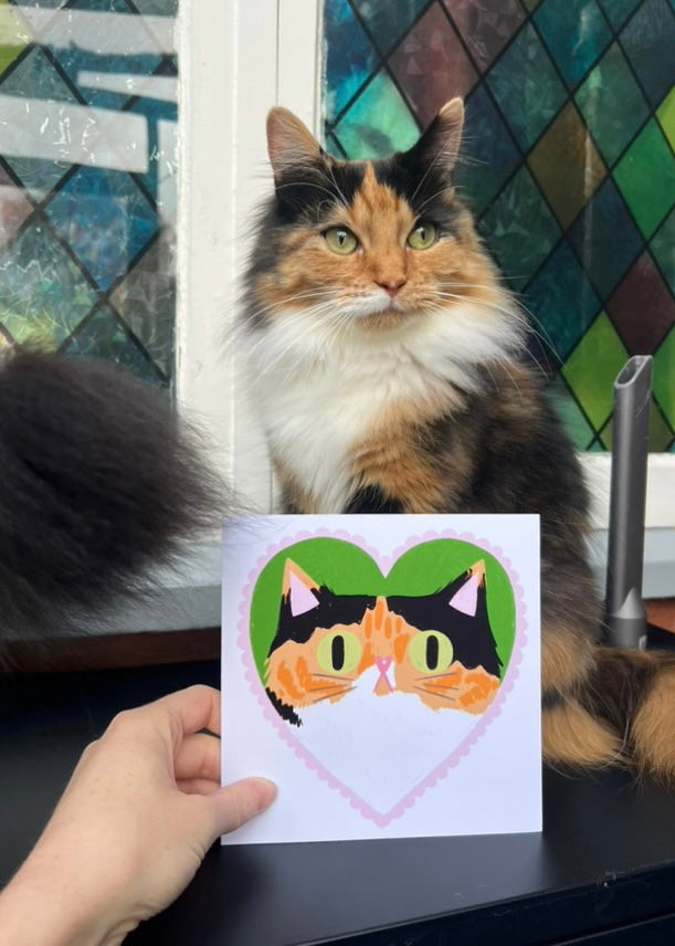 Cat in Heart Commission