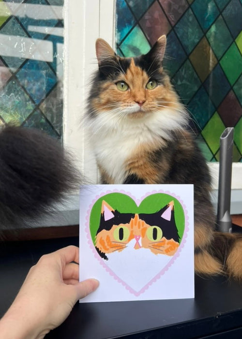 Cat in Heart Commission