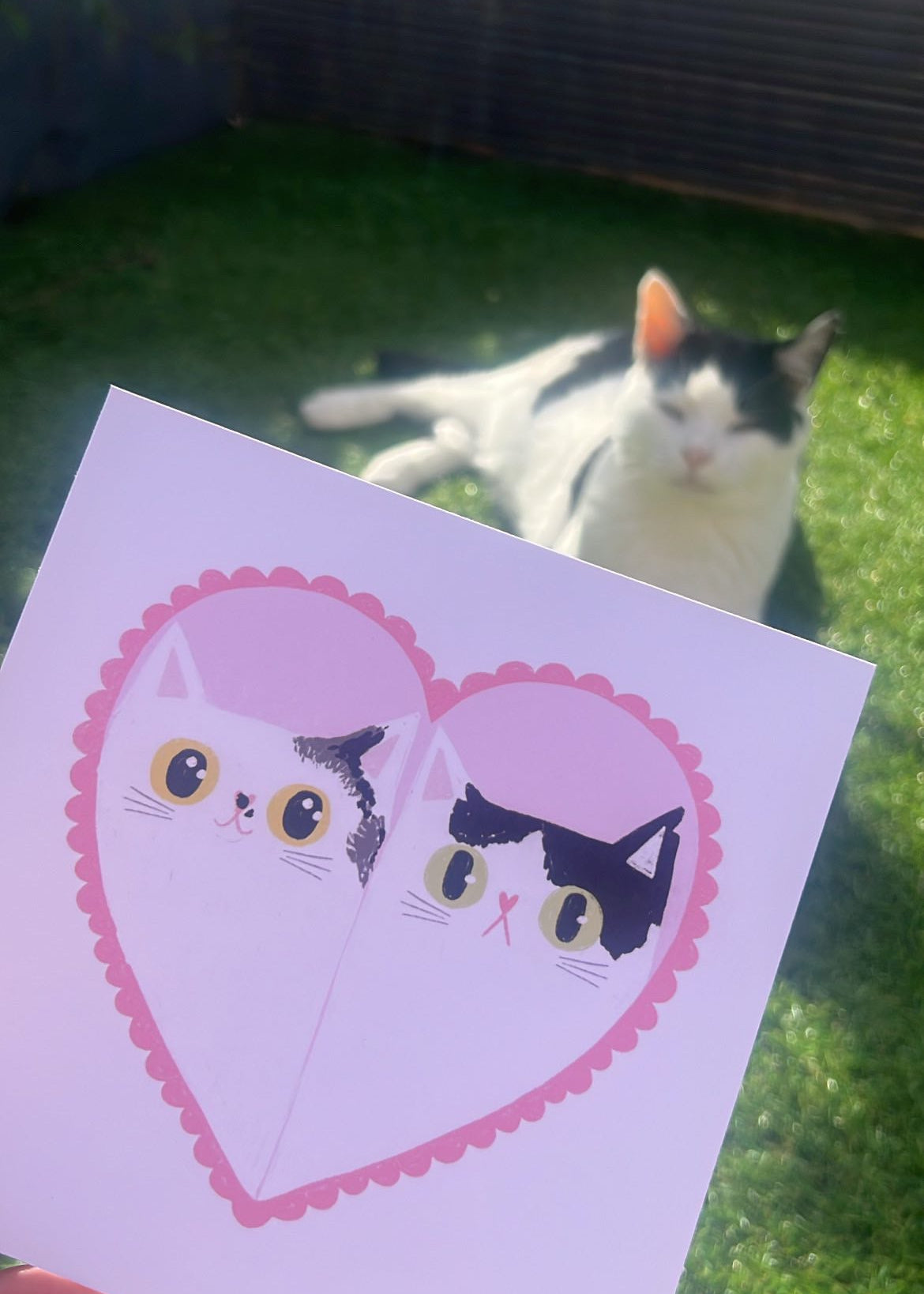 Cat in Heart Commission